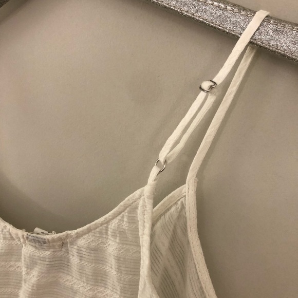 Eyeshadow Crotchet Stripe Tie Front Tank Top - Picture 7 of 8